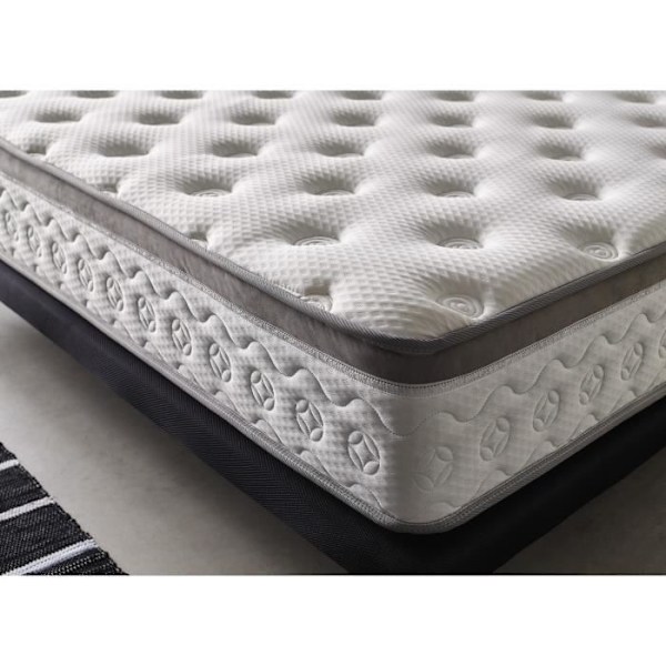 Madras 140x200 Memory Foam Luxury Crystal Premium Højde 28 cm +/- 2, Mellemfasthed