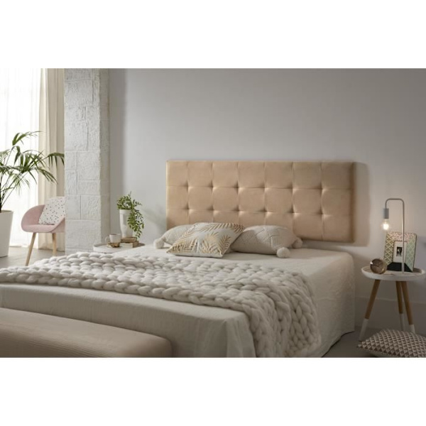 Hovedgærde - ECCOX - Capitone - Imola Aquaclean Stof - 152x57x5cm - Lys Camel Kamel