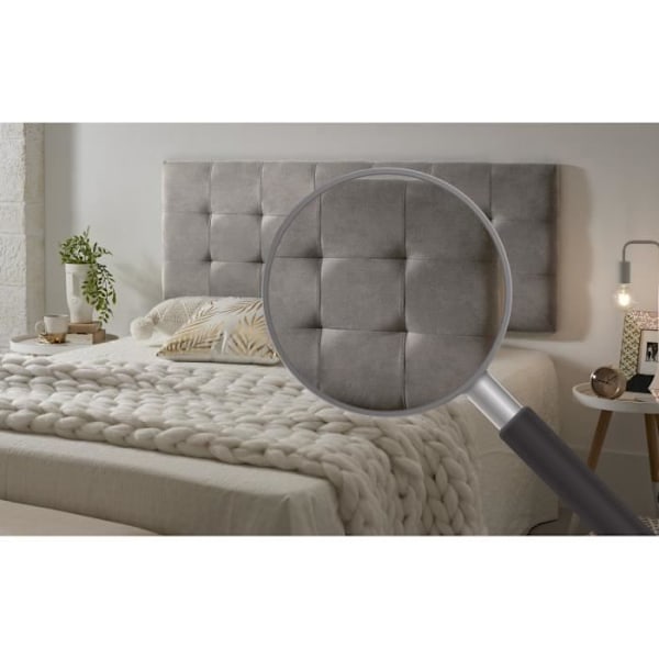 Hovedgærdet - ECCOX - 135 cm - Stof Antifnull - Skum Polstring - Skandinavisk Design Grå