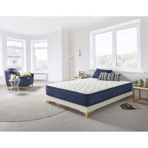 Madrass 160x200 Luxury Blue Sensation memory foam Höjd 30 cm +/- 2 Medelhög fasthet. ECCOX