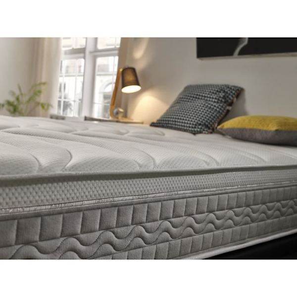 Madras 100x190 Memory Luxury Elite Sølv H21 Højde 21 cm +/-2 Mellem-høj fasthed. ECCOX