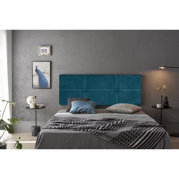 Dalia sengegavl i Blue Nid stof 115 Blå