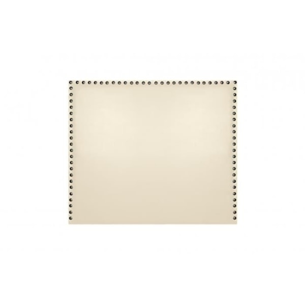 Lily sengegavl i beige imiteret læder 90 Beige
