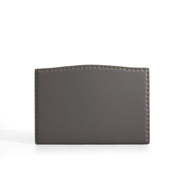Sänggavel - ECCOX - Ambar - Grå konstläder - 150 cm - Nitarfinish Grå