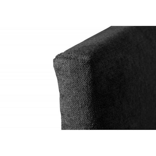Dalia sengegavl i Nid Grey 100 stof Grå