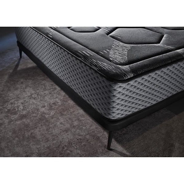 Madrass med påsatt fjädrar 90x180 cm Graphene Night Comfort tjocklek 30 cm+/-2 - Matris. nigga