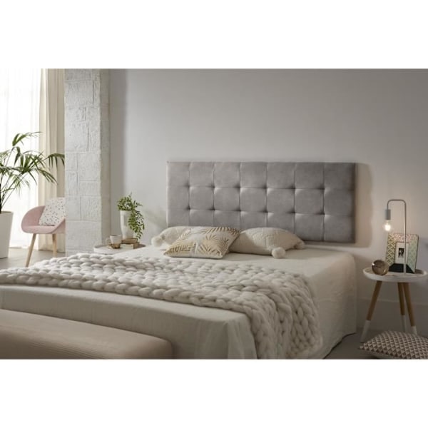 Hovedgærdet - ECCOX - 135 cm - Stof Antifnull - Skum Polstring - Skandinavisk Design Grå