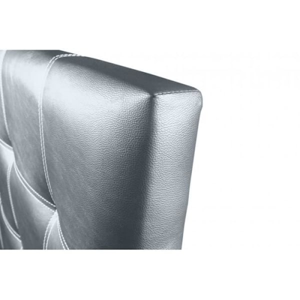 Silver Iris 115 sänggavel i konstläder Silver