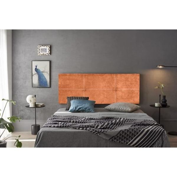 Dalia sänggavel i Nid Orange tyg 130 Orange