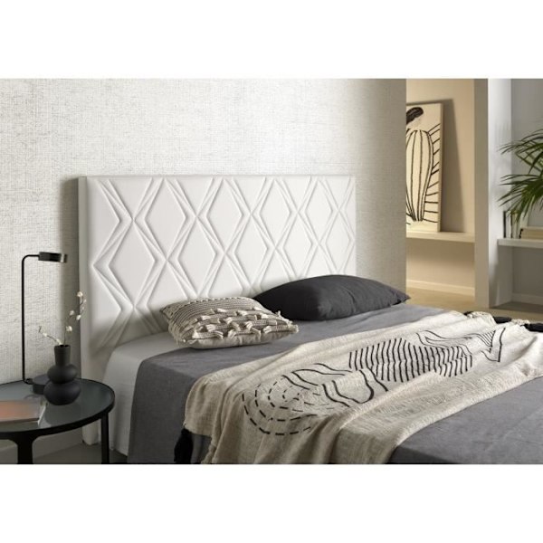 Hovedgærde - ECCOX - Rubí - Similicuir - 150 cm - Aquaclean - Kremhvid Roto vit