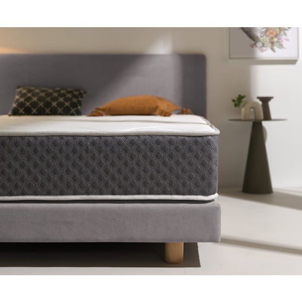 Minnesskum madrass - GRAFENO THERAPY - 180x200 cm - 22 cm tjock - Antiadherande - Hypoallergenisk Vit