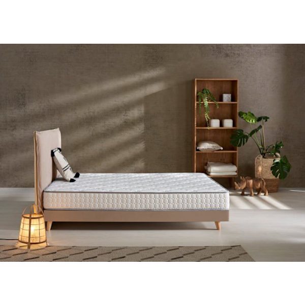 Naturmax viskoelastisk madrass - Hög densitet HR Pro Nature Core - Medelhög fasthet - Höjd 19 cm +/- 2 - 150x180