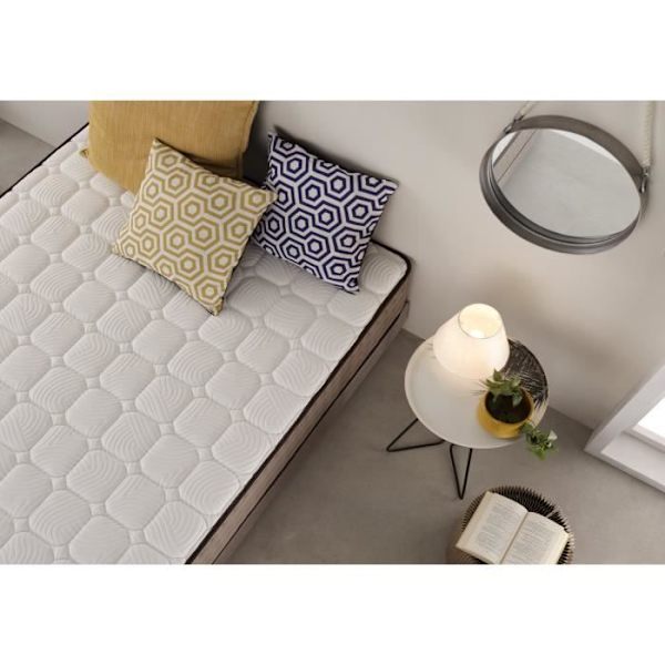 Madrass 160x190 i hukommelsesskum Eksklusiv Grafen Højde 29 cm +/-2 Mellem-høj fasthed. ECCOX Vit
