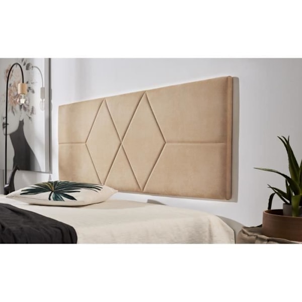 Hovedgærde - ECCOX - 112 x 57 cm - Møbelstof - Moderne Design - Farve Camel Kamel