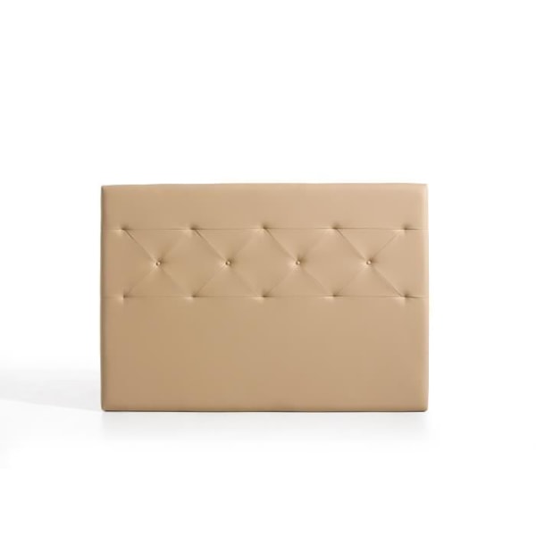 Sengegavl - ECCOX - Zafiro - Simil læder - Camel - 115x115x8 cm Kamel