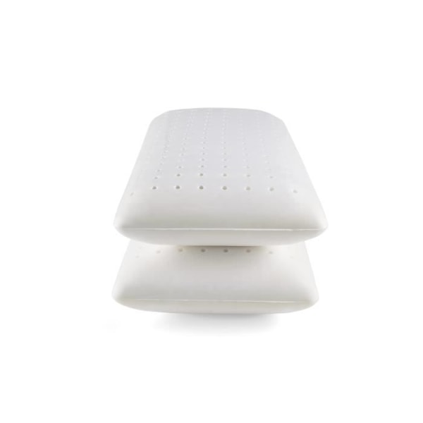 Förpackning 2 High-End Perforerade Visco Kuddar 90x40 cm Medium Fastness. ECCOX