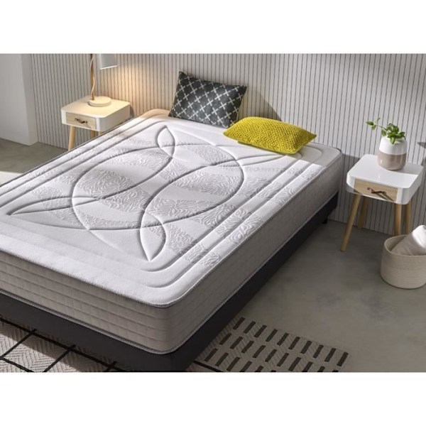 Madrass 90x180 cm Tvåsidig Memory Foam luxury Olympus tjocklek 23 cm +/- 2 Fasthet Måttlig-Hög. ECCOX Vit