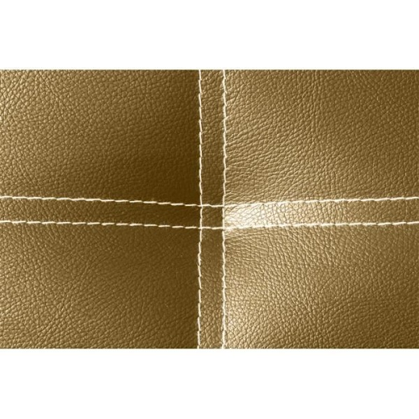 Iris sänggavel i guld konstläder 160 gyllene