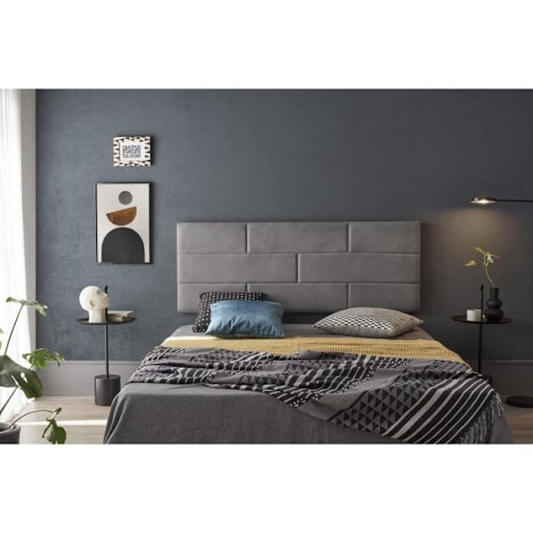 Sänggavel 80 Tegelvägg Anti-fläck Tyg 112x57x5cm Grå. ECCOX Grå