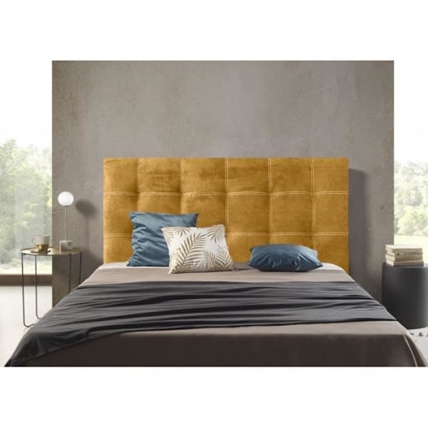 Gul stof sengegavl Iris 115 Amarillo