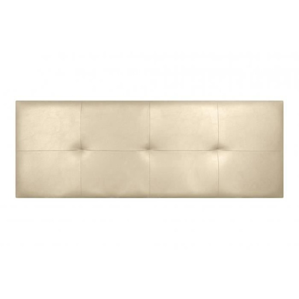 Cala sengegavl i beige imiteret læder 115 Beige