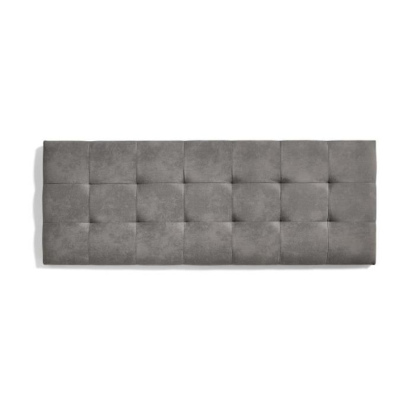 Hovedgærde - ECCOX - Kapiton - Stof Antiflade - 152 x 57 x 5 cm - Grå Grå