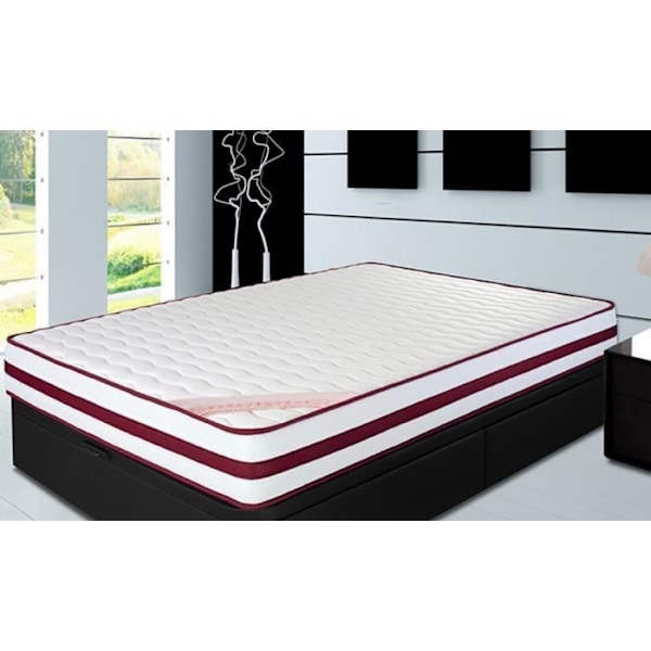 Madrass 90x180 Visco Therapy Premium Höjd 18 cm +/-2 Medelhög fasthet. ECCOX Vit