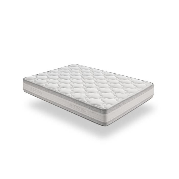 Madras 120x190 Memory Luxury Tourmaline Højde 25cm +/- 2 overside 4 cm Memory elastica plus supersoft. Vit