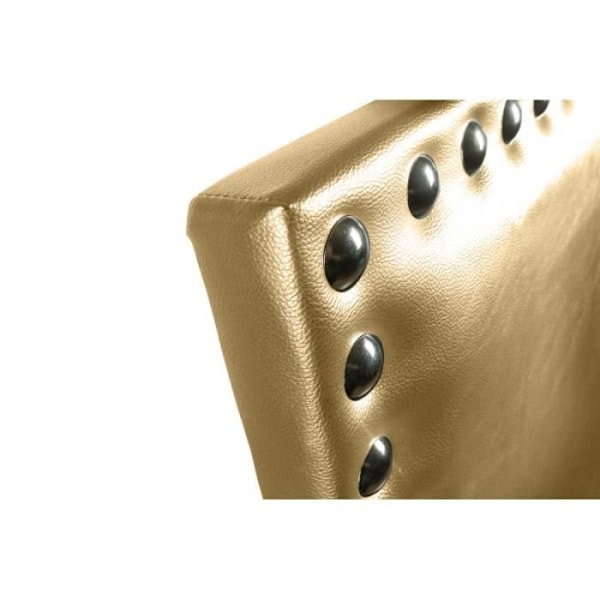 Lily sänggavel i guld konstläder 100 gyllene