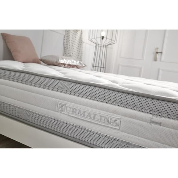 Madrass 80x180 Luxury Tourmaline memory foam Höjd 25cm +/- 2 ovansida 4 cm Memory elastica plus supersoft. E Vit