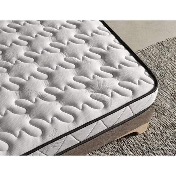 Madras 105x190 cm Memory Foam Luxury Aloe Vera tykkelse 16 cm +/- 2 med antimikrobiel funktion af ALOE VERA behandling. EC