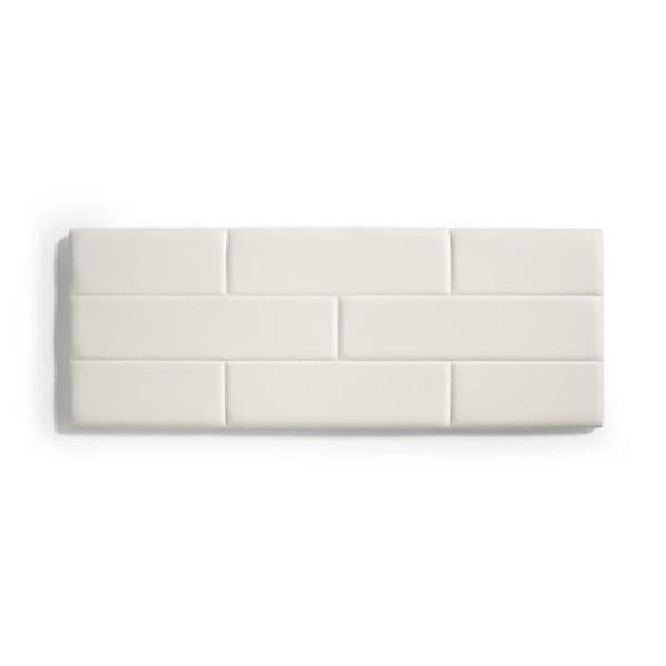 Hovedgærde - ECCOX - 152 x 57 x 5 cm - Kunstlæder - Skumfyld - Hvid Vit