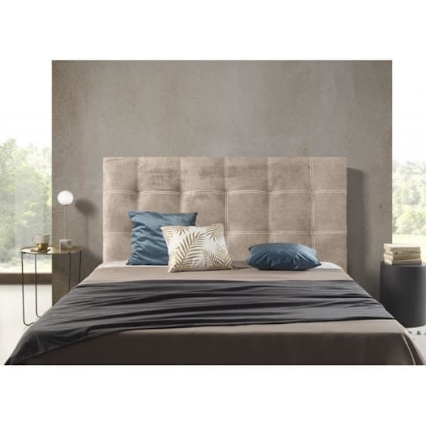 Iris 90 sengegavl i beige stof Beige