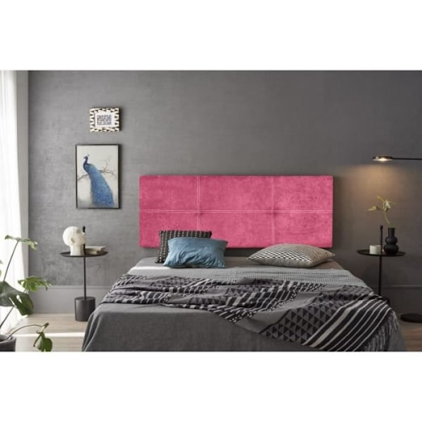 Dalia sänggavel i Nid Rose tyg 190 Rosa