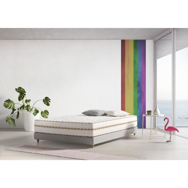 Luksus World Pride viskoelastiske madrasser 150x190cm højde 29cm +/- 2. ECCOX Vit