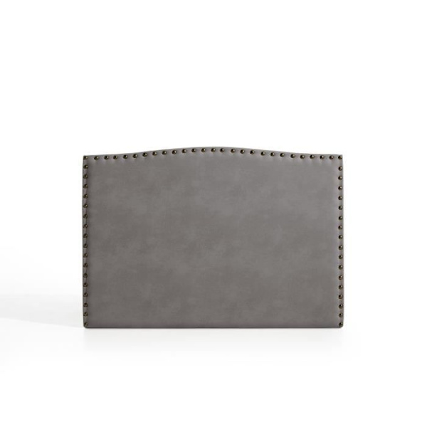 Ambar sengegavl i gråt stof til 140 seng 154x115x8. ECCOX Grå