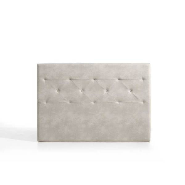 Sänggavel - ECCOX - Zafiro - Aquaclean tyg - 150 cm - Grå och vit Roto vit