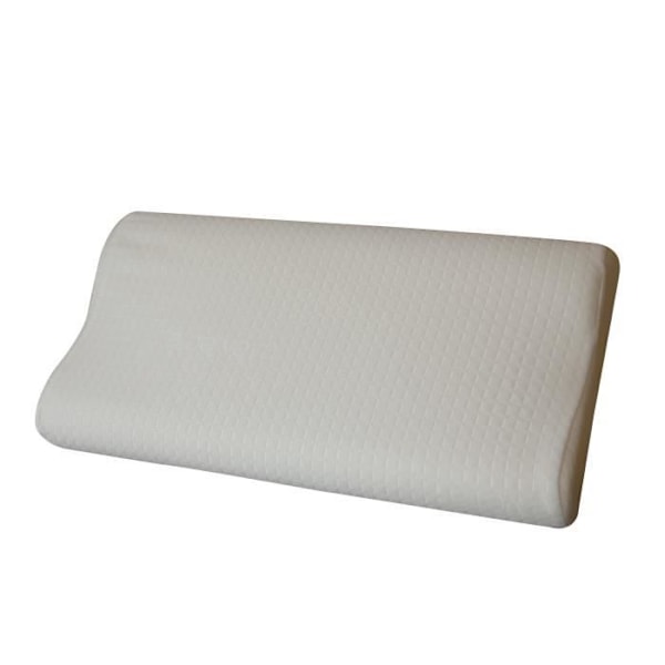 Pakke 4 High-end Visco perforerede cervikale puder 1 enhed 40 x 70 x 13 cm Medium fasthed Ergonomisk farve Hvid. ECCOX