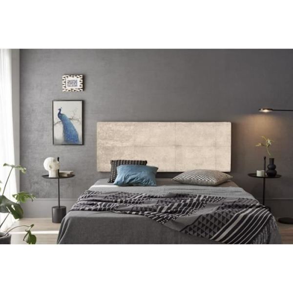 Cala Cala sengegavl i beige stof 190 Beige