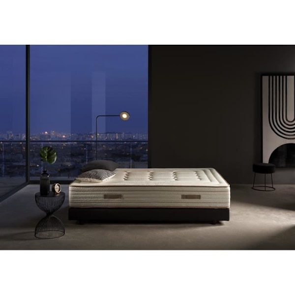 Madras 150x200 cm hybrid Bamboo Nuit med en tykkelse på 30 cm +/- 2 Medium-høj hårdhed. ECCOX Vit