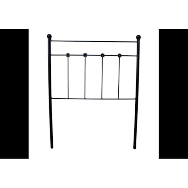 Ducal Forge sengegavl til 135 senge Sort 143x125x4. Matris Svart