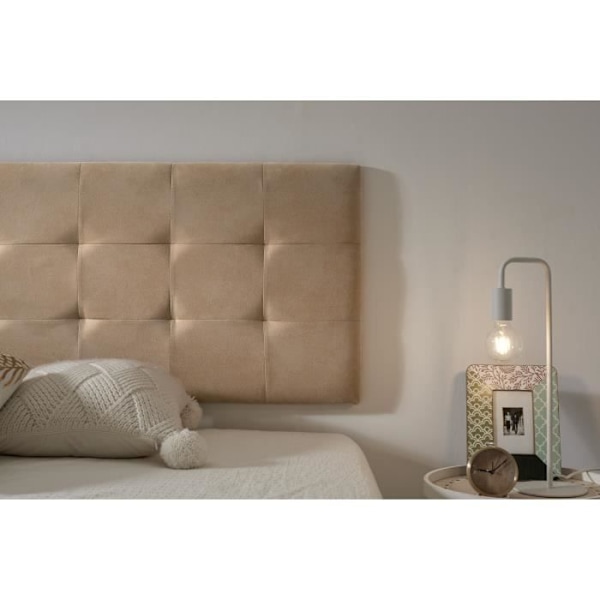 Hovedgærde - ECCOX - Capitone - Imola Aquaclean Stof - 152x57x5cm - Lys Camel Kamel