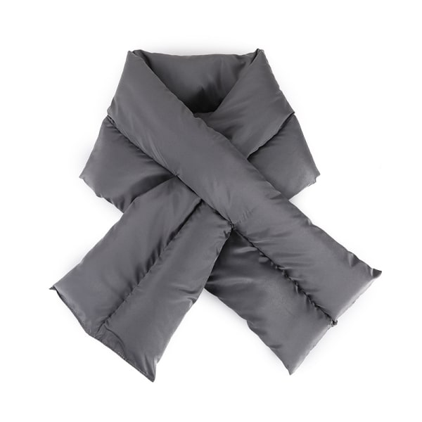 Fylld dunhalsduk höst och vinter ny korsdunscarf enfärgad varm halsduk