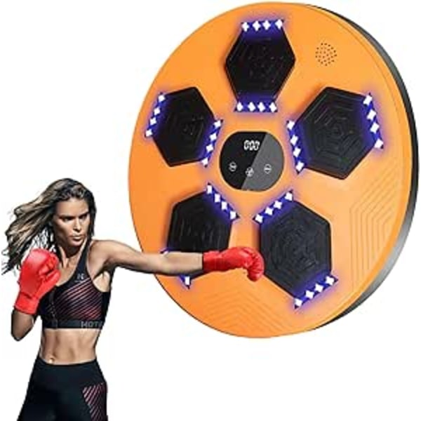 Musikboxningsmaskin, väggmonterad musikboxningsmaskin LED-ljus, Bluetooth -musik