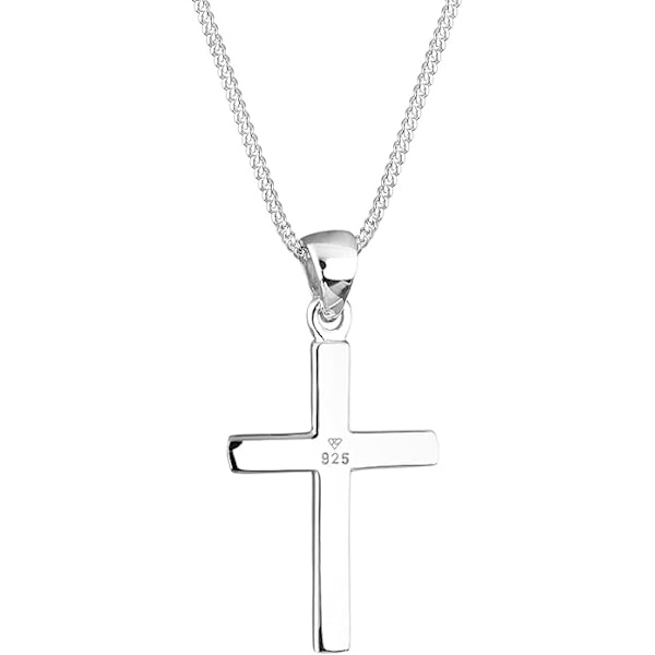 Halsband Kvinnor Korshänge Religion Basic Silver