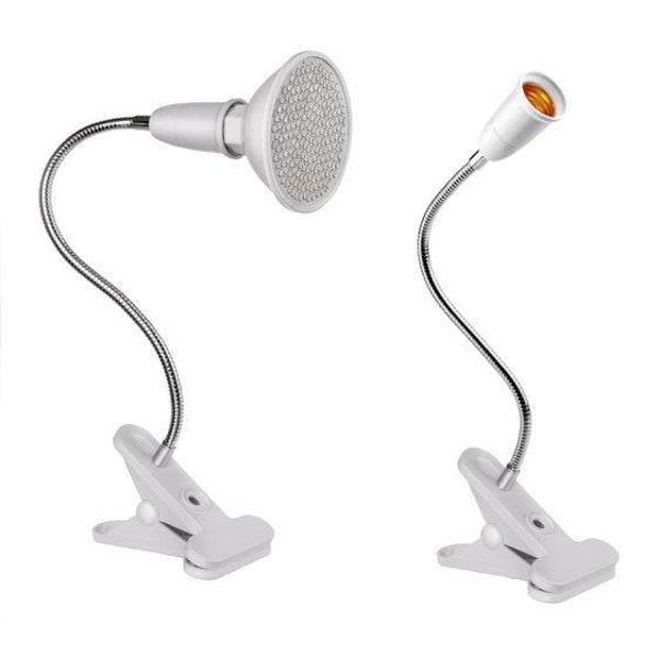 Växtlampa med Klämma - Växtbelysning - Lampa För Växter White Vit