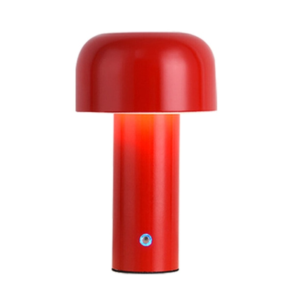 Skrivbordslampa LED Bordslampa Mushroom Skrivbordslampa USB Dimbar Touch-lampa Red