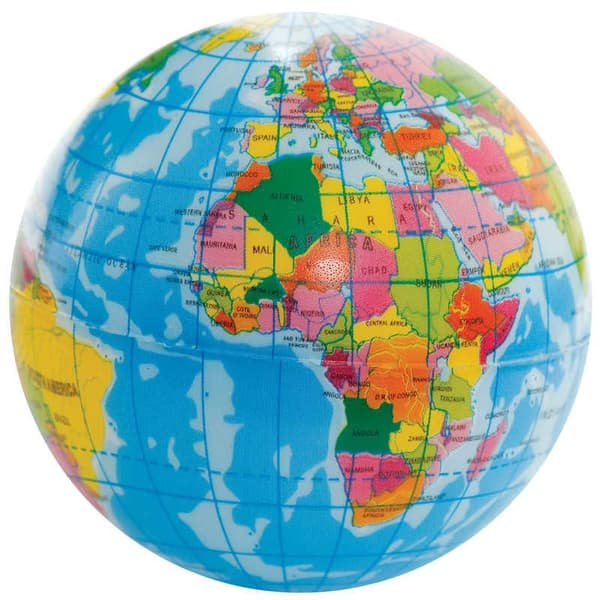Stressball / Klemmeball - Jordklode Multicolor multifärg