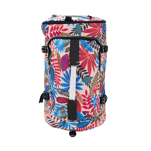 Tryckt Ryggsäck Polyester Stor Kapacitet Multifunktionell Friluftsliv Resväska Färg Lönnlöv 1.5