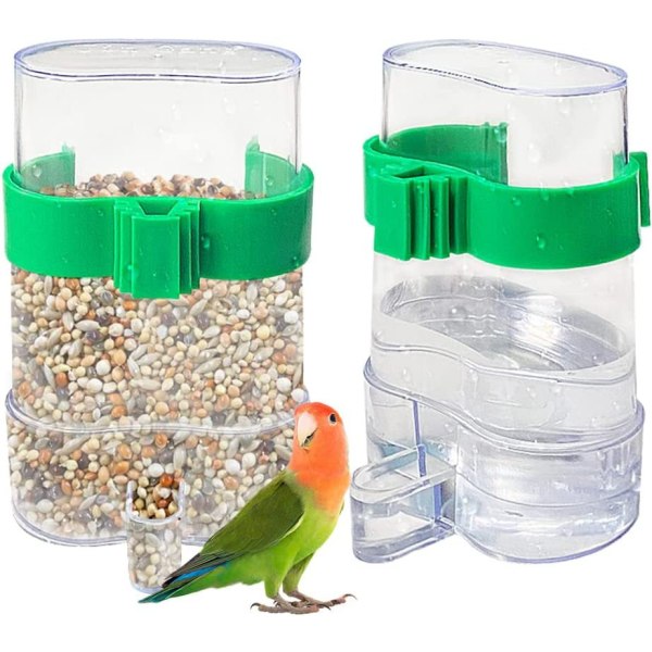 automatisk vattnare, automatisk fågelmatare, plastfågelmatare, papegojfågelvatten